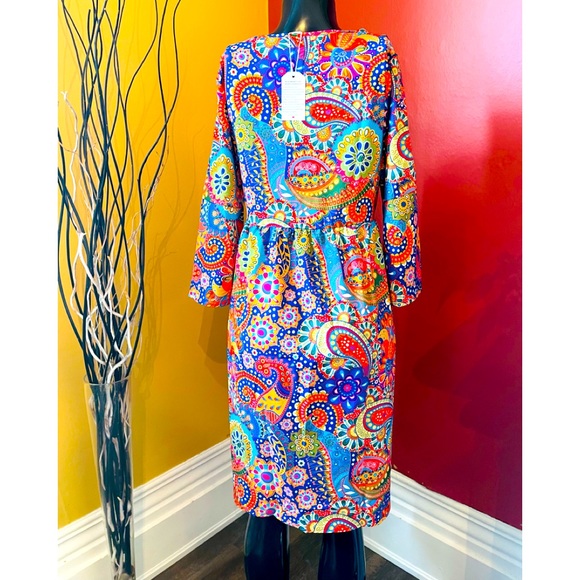 Hippy Vibes long sleeve dress ( small ) - Picture 2 of 4